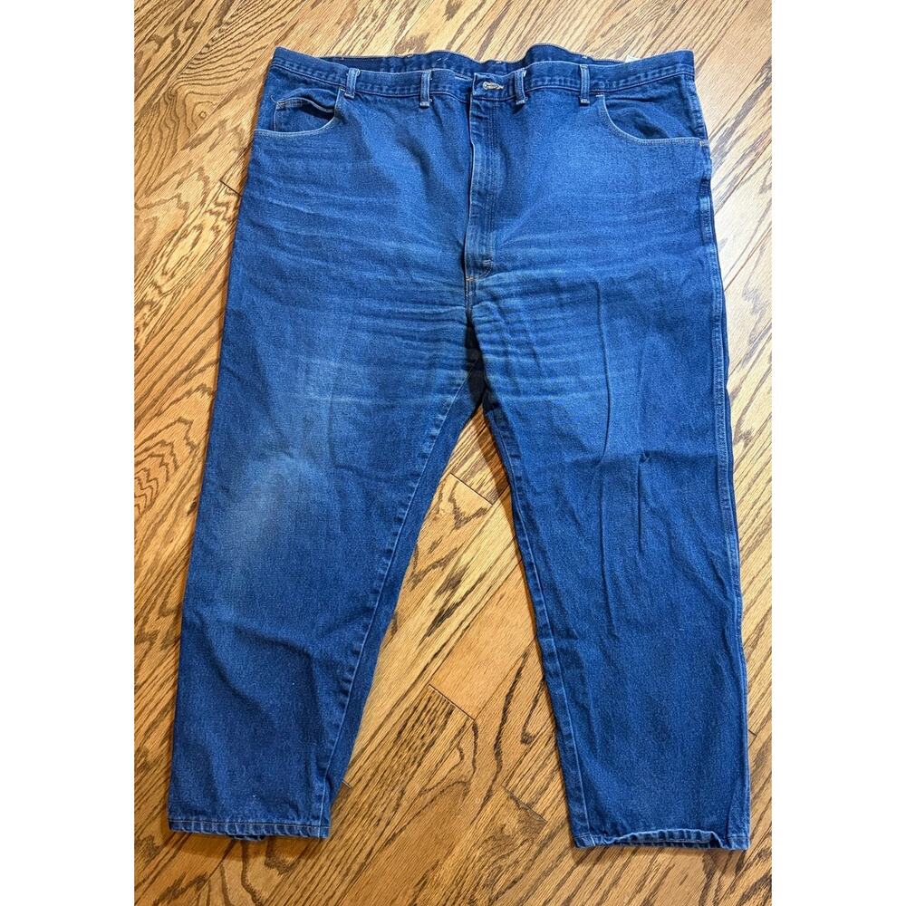 Wrangler Rugged Wear Straight Leg Blue Jeans 35100DN Men's‎ 54 X 30 STRAIGHT